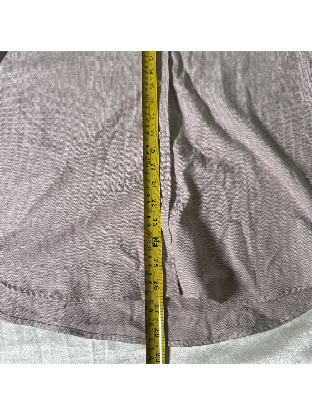 Marc O’Polo Women’s Organic Cotton Herringbone Shirt Size 36 Lilac Europe NWT - Picture 7 of 8